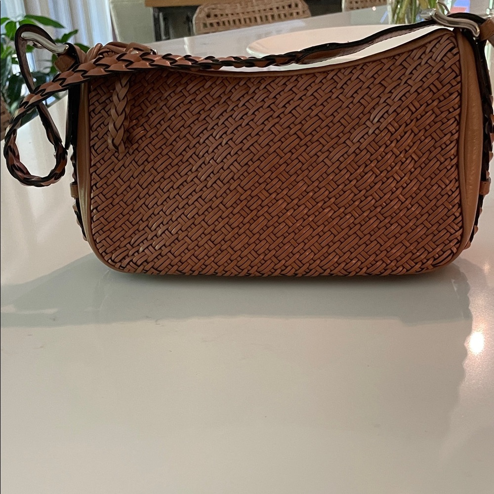 Talbots Brown Woven Shoulder Bag